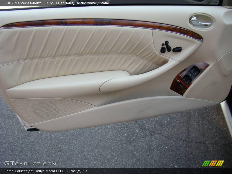 Arctic White / Stone 2007 Mercedes-Benz CLK 550 Cabriolet