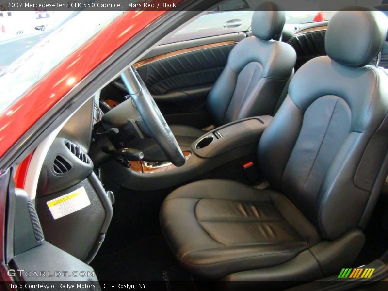 Mars Red / Black 2007 Mercedes-Benz CLK 550 Cabriolet