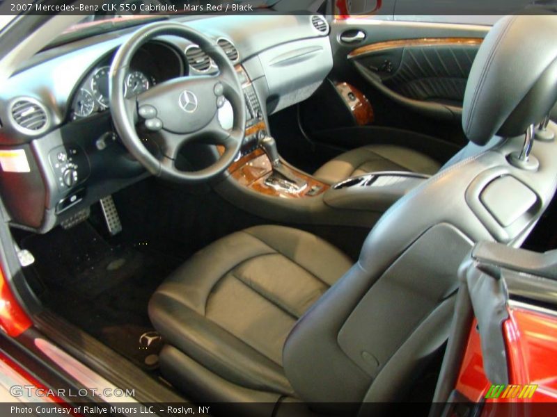 Mars Red / Black 2007 Mercedes-Benz CLK 550 Cabriolet