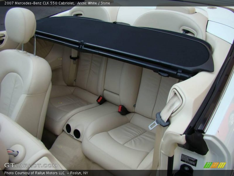 Arctic White / Stone 2007 Mercedes-Benz CLK 550 Cabriolet