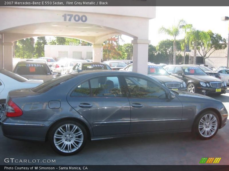 Flint Grey Metallic / Black 2007 Mercedes-Benz E 550 Sedan