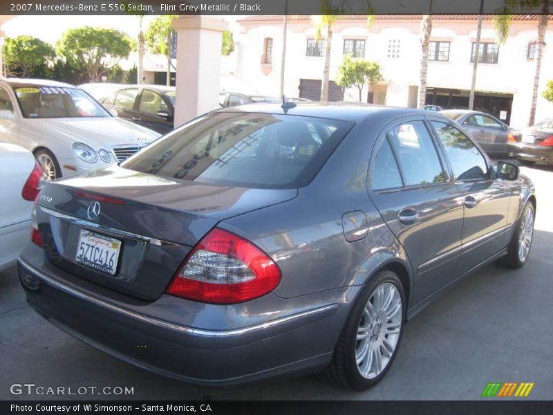 Flint Grey Metallic / Black 2007 Mercedes-Benz E 550 Sedan