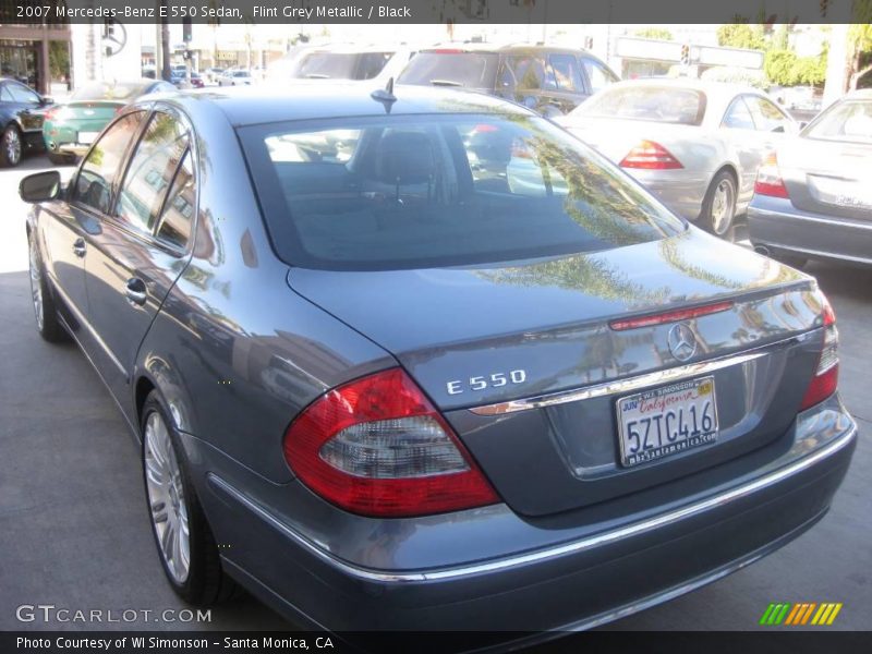 Flint Grey Metallic / Black 2007 Mercedes-Benz E 550 Sedan
