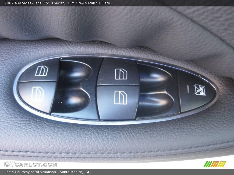 Flint Grey Metallic / Black 2007 Mercedes-Benz E 550 Sedan