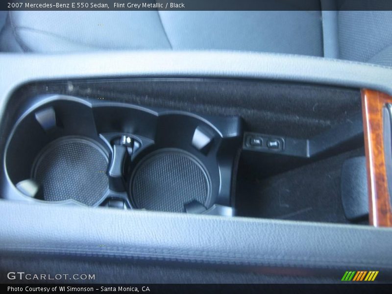Flint Grey Metallic / Black 2007 Mercedes-Benz E 550 Sedan