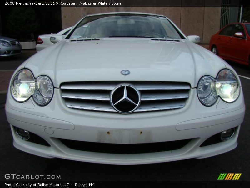Alabaster White / Stone 2008 Mercedes-Benz SL 550 Roadster