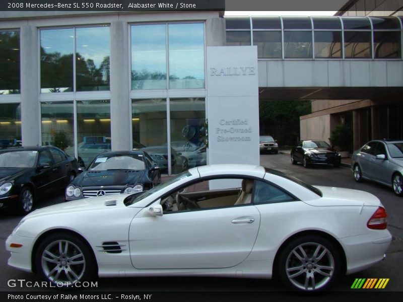 Alabaster White / Stone 2008 Mercedes-Benz SL 550 Roadster