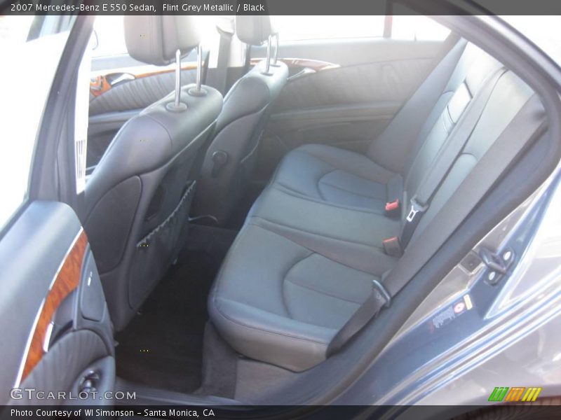 Flint Grey Metallic / Black 2007 Mercedes-Benz E 550 Sedan