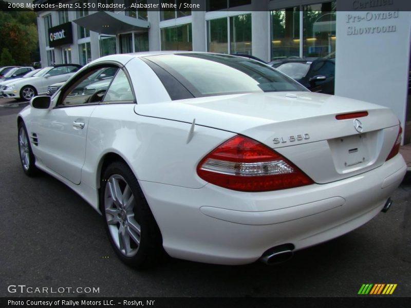 Alabaster White / Stone 2008 Mercedes-Benz SL 550 Roadster