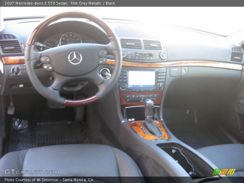 Flint Grey Metallic / Black 2007 Mercedes-Benz E 550 Sedan