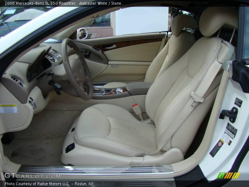 Alabaster White / Stone 2008 Mercedes-Benz SL 550 Roadster