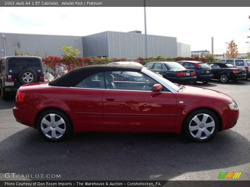 Amulet Red / Platinum 2003 Audi A4 1.8T Cabriolet