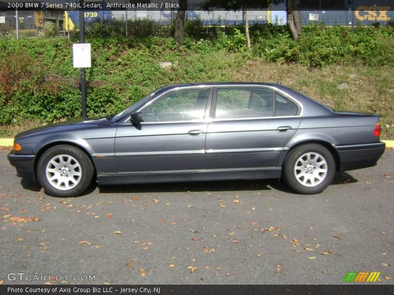 Anthracite Metallic / Black 2000 BMW 7 Series 740iL Sedan