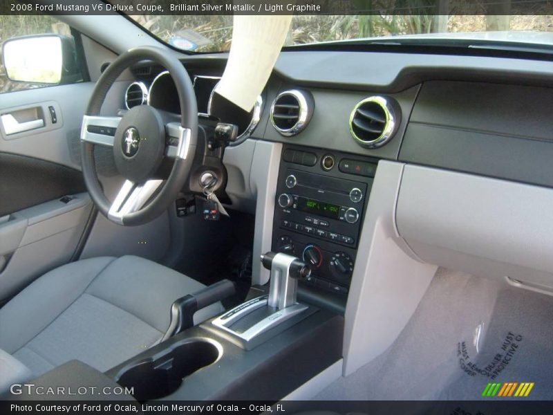 Brilliant Silver Metallic / Light Graphite 2008 Ford Mustang V6 Deluxe Coupe