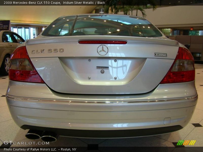 Iridium Silver Metallic / Black 2009 Mercedes-Benz CLK 550 Coupe