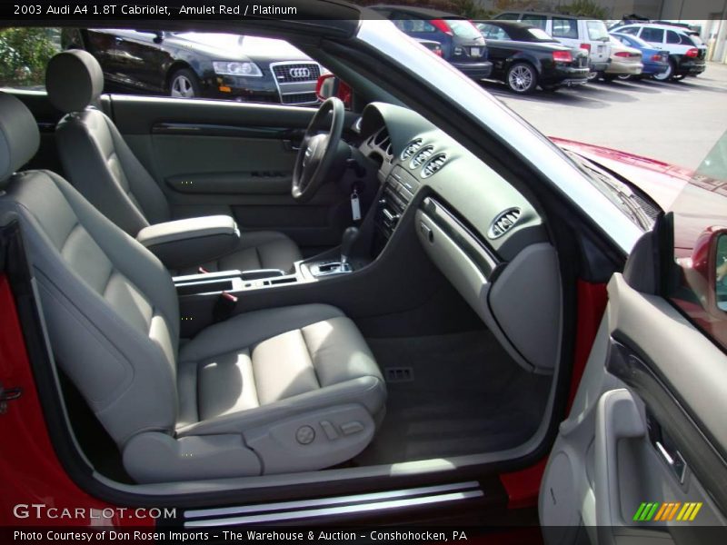 Amulet Red / Platinum 2003 Audi A4 1.8T Cabriolet