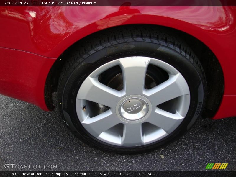 Amulet Red / Platinum 2003 Audi A4 1.8T Cabriolet