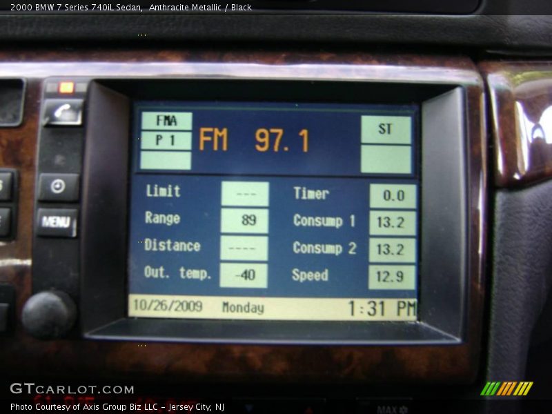Anthracite Metallic / Black 2000 BMW 7 Series 740iL Sedan