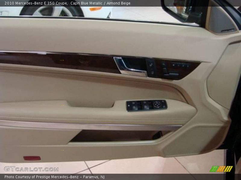 Capri Blue Metallic / Almond Beige 2010 Mercedes-Benz E 350 Coupe
