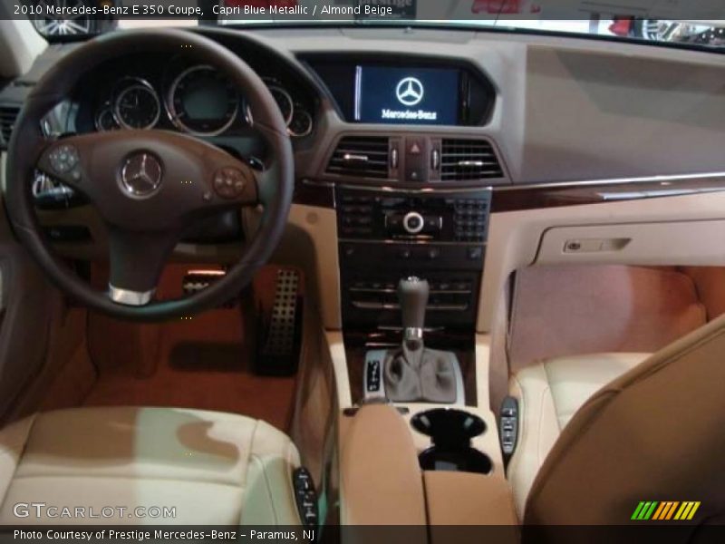 Capri Blue Metallic / Almond Beige 2010 Mercedes-Benz E 350 Coupe