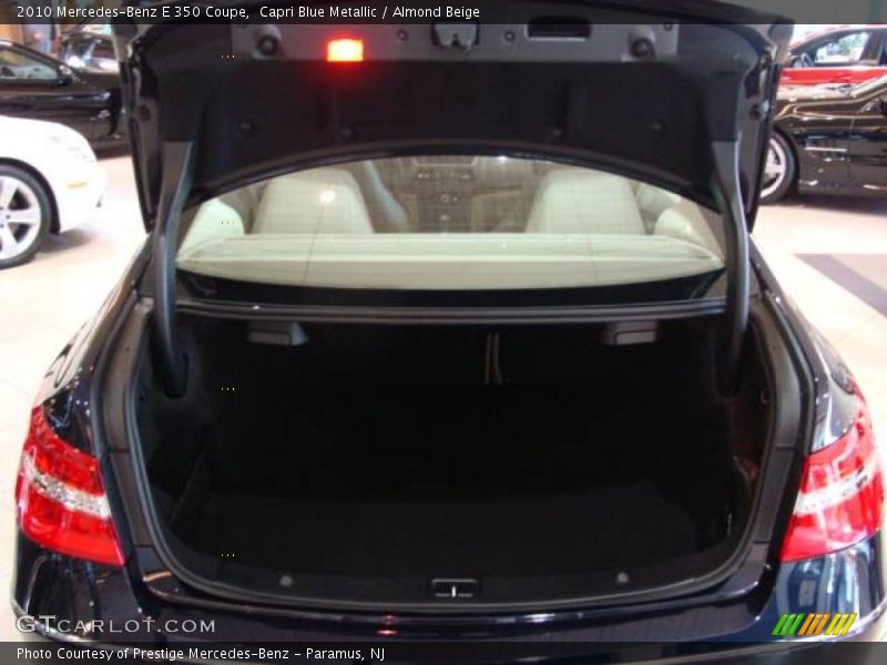 Capri Blue Metallic / Almond Beige 2010 Mercedes-Benz E 350 Coupe