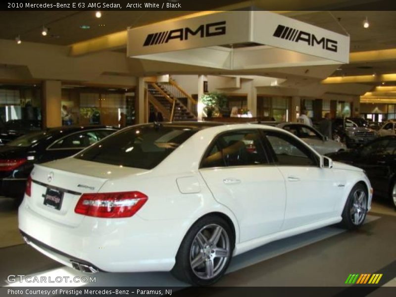 Arctic White / Black 2010 Mercedes-Benz E 63 AMG Sedan