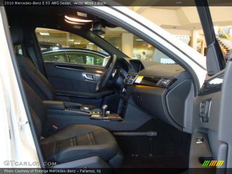 Arctic White / Black 2010 Mercedes-Benz E 63 AMG Sedan