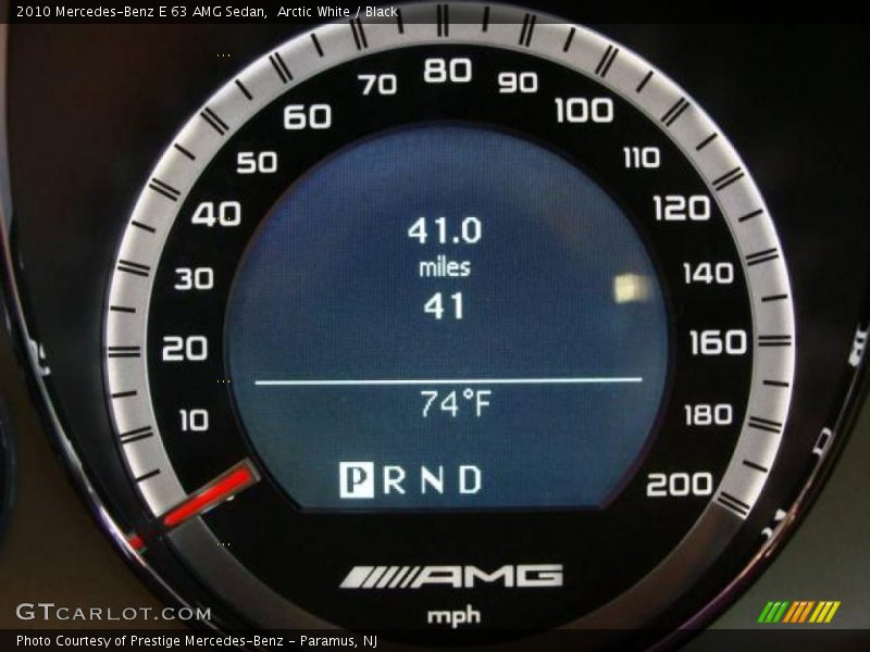 Arctic White / Black 2010 Mercedes-Benz E 63 AMG Sedan