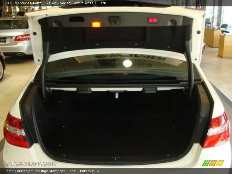 Arctic White / Black 2010 Mercedes-Benz E 63 AMG Sedan