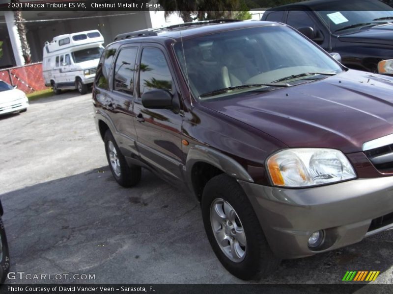Chestnut Metallic / Beige 2001 Mazda Tribute ES V6