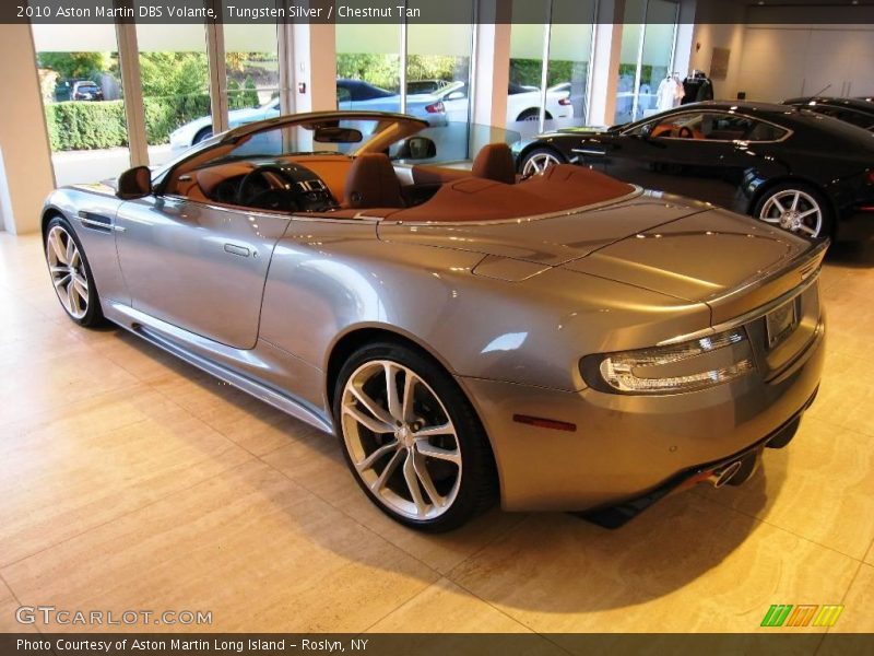 Tungsten Silver / Chestnut Tan 2010 Aston Martin DBS Volante