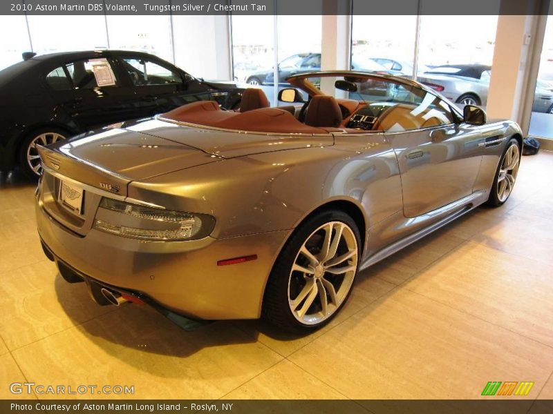 Tungsten Silver / Chestnut Tan 2010 Aston Martin DBS Volante