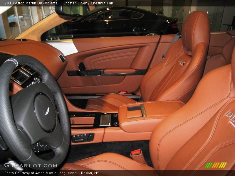 Tungsten Silver / Chestnut Tan 2010 Aston Martin DBS Volante