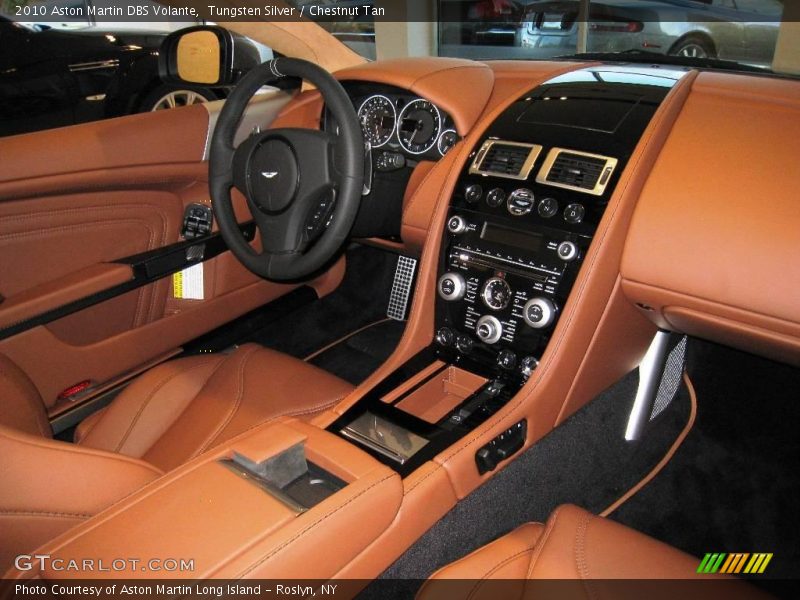 Tungsten Silver / Chestnut Tan 2010 Aston Martin DBS Volante