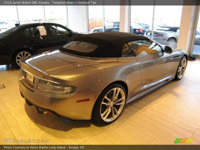 Tungsten Silver / Chestnut Tan 2010 Aston Martin DBS Volante