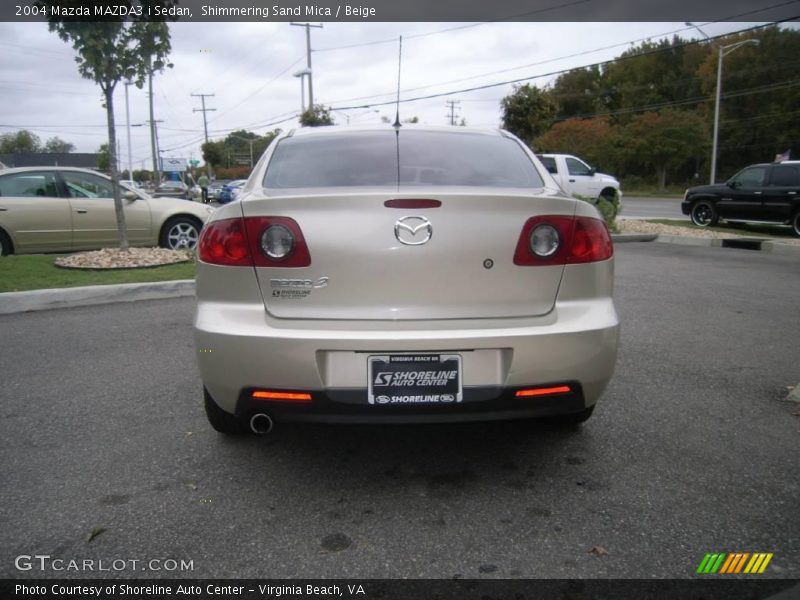 Shimmering Sand Mica / Beige 2004 Mazda MAZDA3 i Sedan