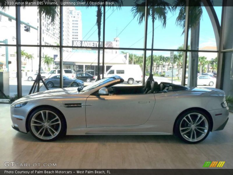 Lightning Silver / Obsidian Black 2010 Aston Martin DBS Volante