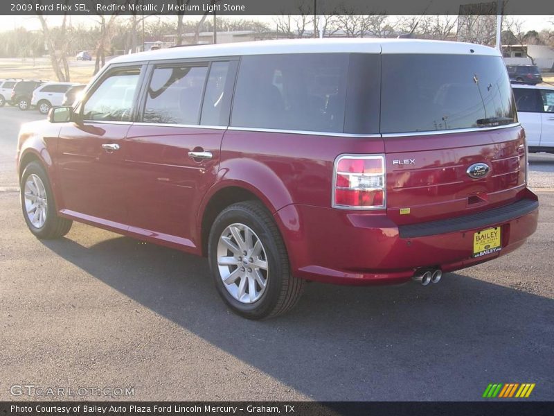 Redfire Metallic / Medium Light Stone 2009 Ford Flex SEL