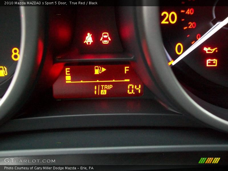 True Red / Black 2010 Mazda MAZDA3 s Sport 5 Door