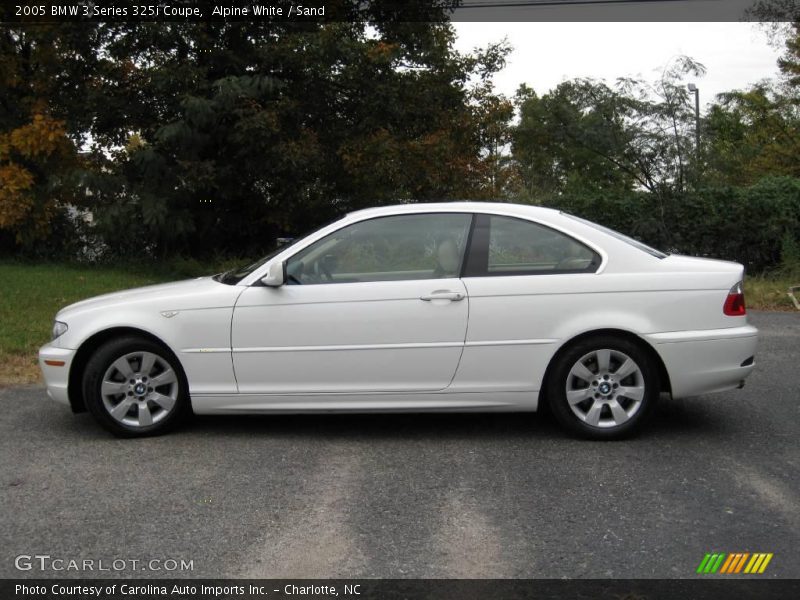 Alpine White / Sand 2005 BMW 3 Series 325i Coupe