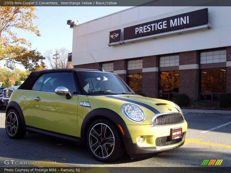 Interchange Yellow / Black/Yellow 2009 Mini Cooper S Convertible