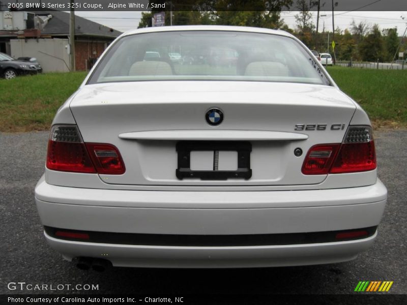 Alpine White / Sand 2005 BMW 3 Series 325i Coupe