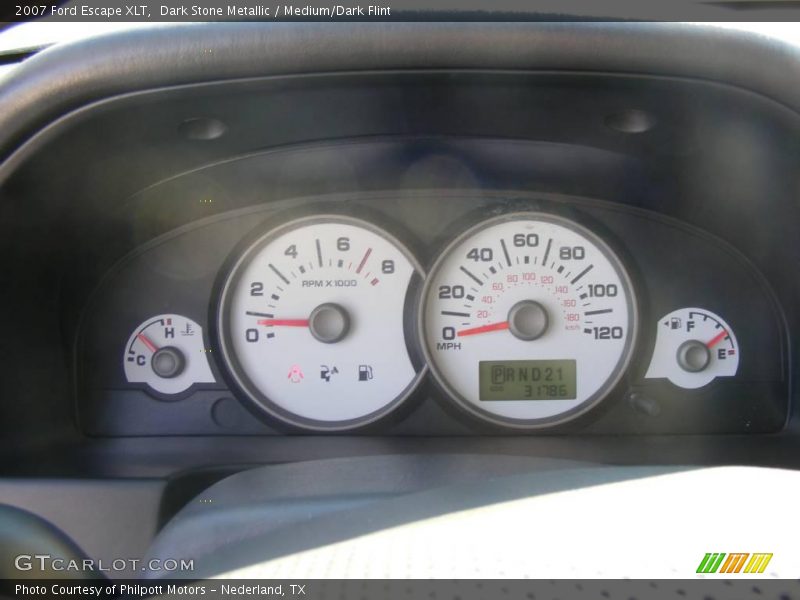 Dark Stone Metallic / Medium/Dark Flint 2007 Ford Escape XLT