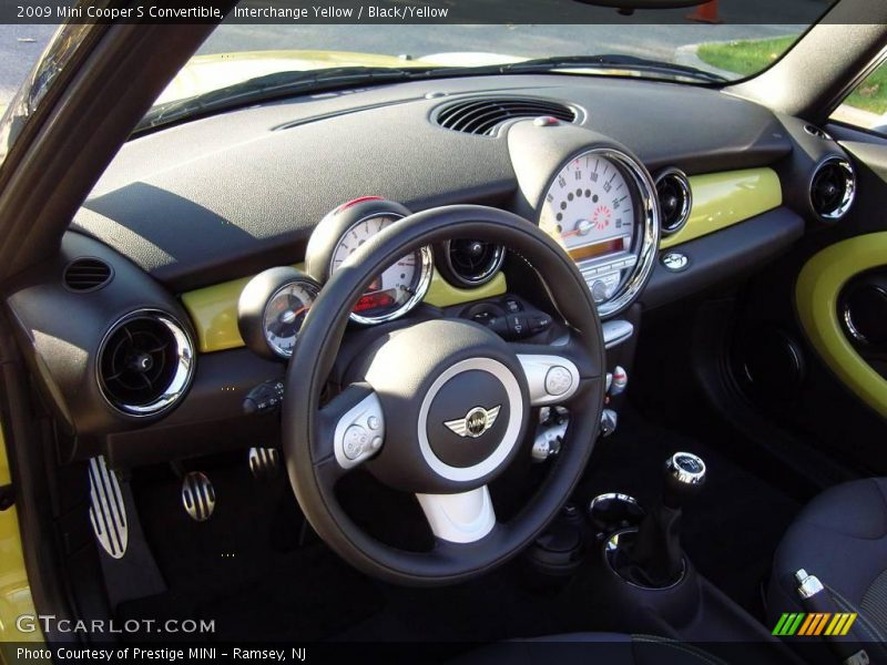 Interchange Yellow / Black/Yellow 2009 Mini Cooper S Convertible