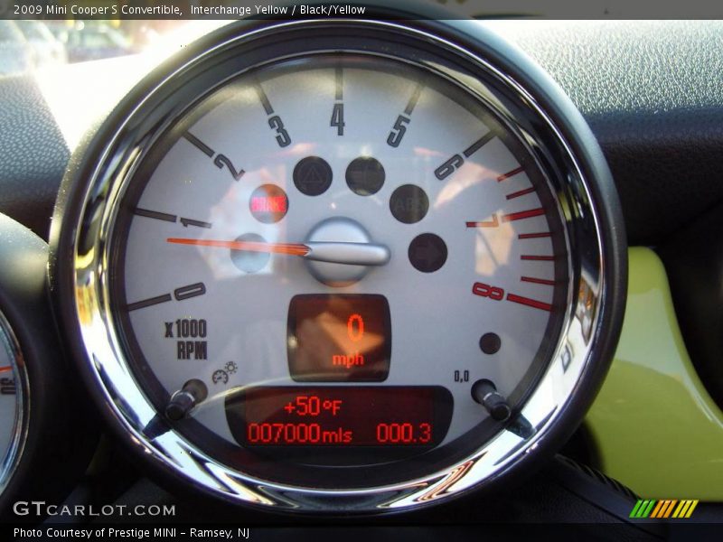 Interchange Yellow / Black/Yellow 2009 Mini Cooper S Convertible
