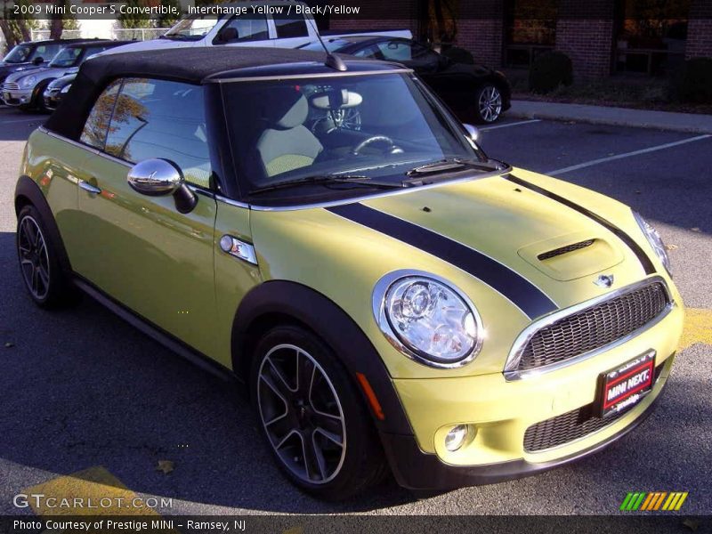 Interchange Yellow / Black/Yellow 2009 Mini Cooper S Convertible