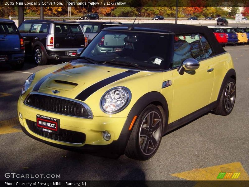Interchange Yellow / Black/Yellow 2009 Mini Cooper S Convertible