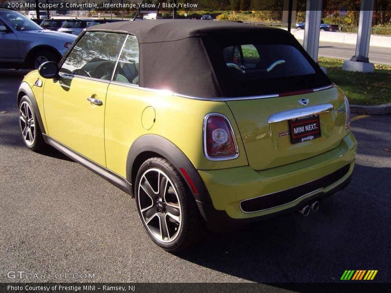 Interchange Yellow / Black/Yellow 2009 Mini Cooper S Convertible