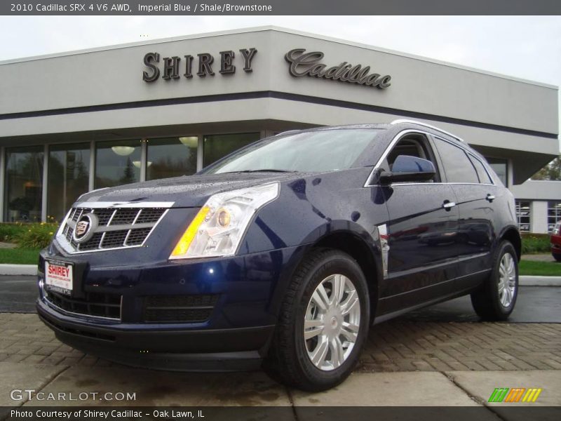 Imperial Blue / Shale/Brownstone 2010 Cadillac SRX 4 V6 AWD