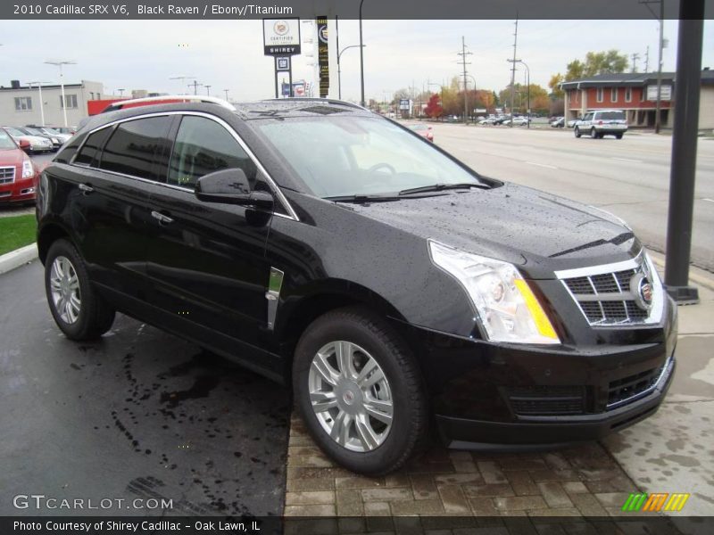Black Raven / Ebony/Titanium 2010 Cadillac SRX V6